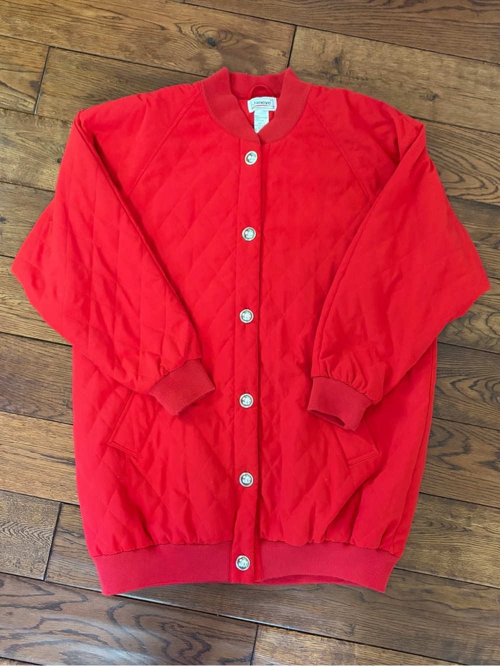 Quilted Red Jacket